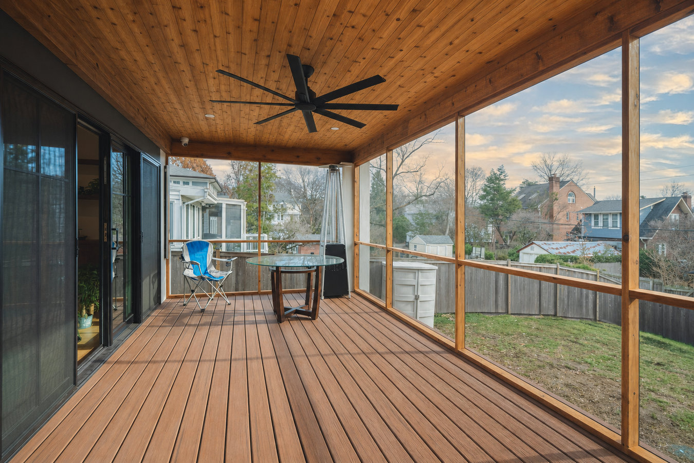 Screened-in porches and screened decks